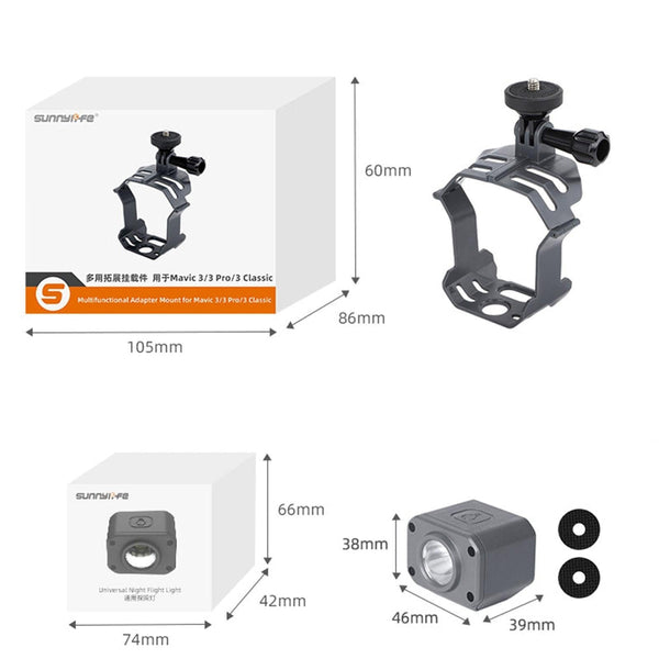 Camera Mount For Mavic 3 Pro Classic And Insta360 X3 Audio Video Use Camera Drone Accessories