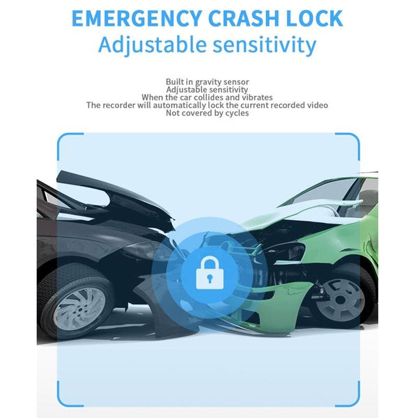 3 In 1 Car Dash Cam With Wifi 1080P Night Vision Ips Screen 32Gb Car Audio In Dash Units