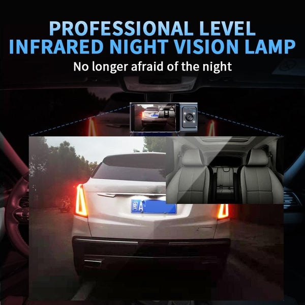 3 In 1 Car Dash Cam With Wifi 1080P Night Vision Ips Screen 32Gb Car Audio In Dash Units