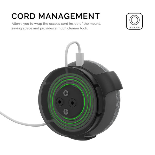 Smart Wall Bracket For Google Home Mini Black Speaker Mounts & Stands