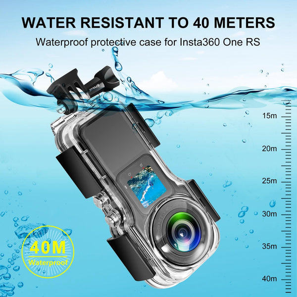 Insta360 One R Edition Waterproof Housing 40M Camera Cases Bags & Covers