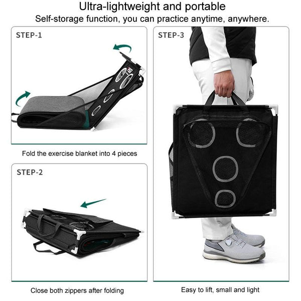 Golf Chipping & Putting Practice Net Portable & Multifunctional 40X250cm Putting Greens & Aids