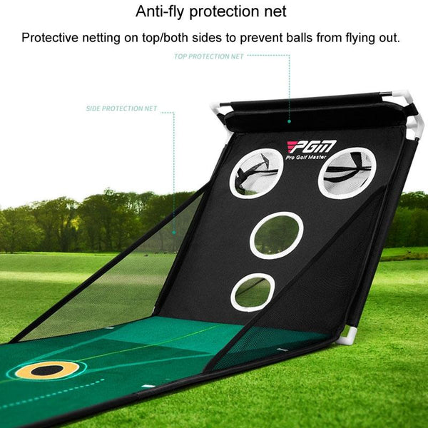 Golf Chipping & Putting Practice Net Portable & Multifunctional 40X250cm Putting Greens & Aids