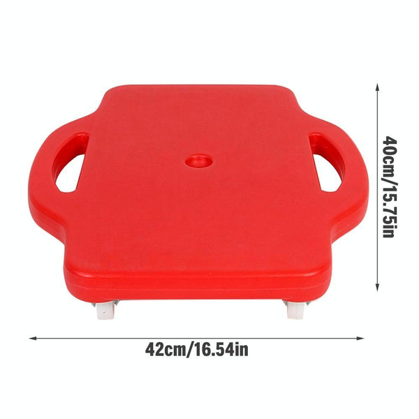 Red Blow Molded Square Four Wheel Scooter For Childrens Balance Training Accessories Parts