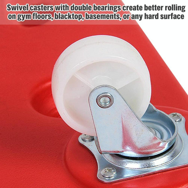Red Blow Molded Square Four Wheel Scooter For Childrens Balance Training Accessories Parts