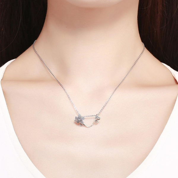 925 Sterling Silver Floral Diy Bracelet Charm Charms & Pendants