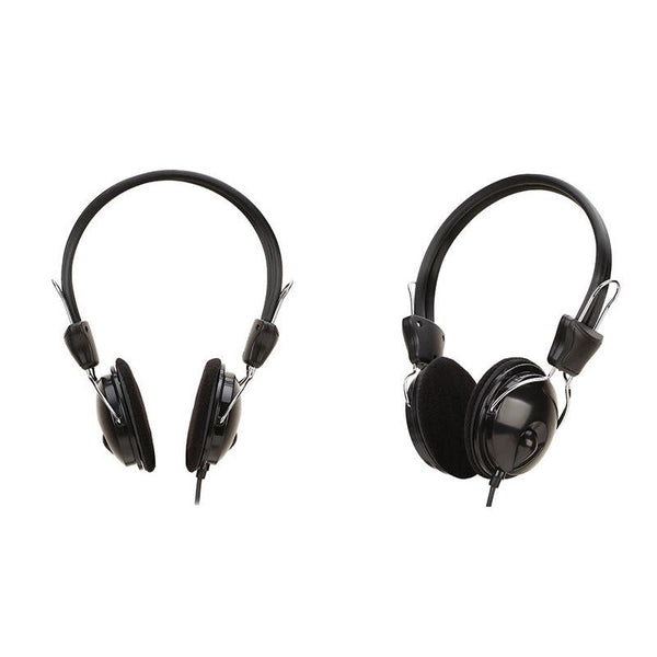Black 3.5Mm Office Headset 1.6M Cable For Online Classes Headsets