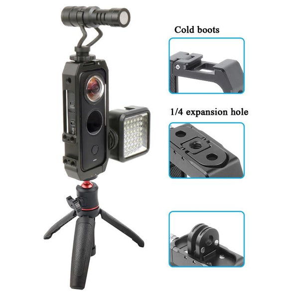 Metal Camera Cage With Cold Shoe For Vertical Protection Camera Cases Bags & Covers