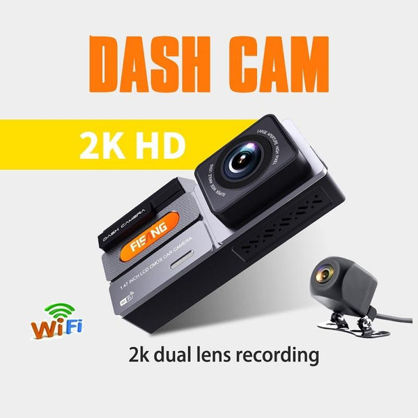 High Definition Car Wifi Dash Cam With Night Vision 2K Dual Recording 2K+720P Rear View Monitors/Cams & Kits