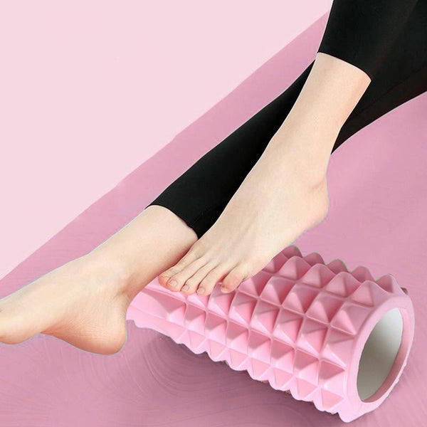 3 In 1 Eva Foam Roller Set 33Cm Length Blue Crescent Foam Rollers
