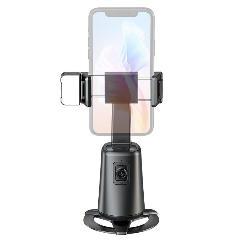 Auto Tracking Gimbal Stabilizer With Fill Light And Selfie Stick 360 Degree Rotation Stabilizers