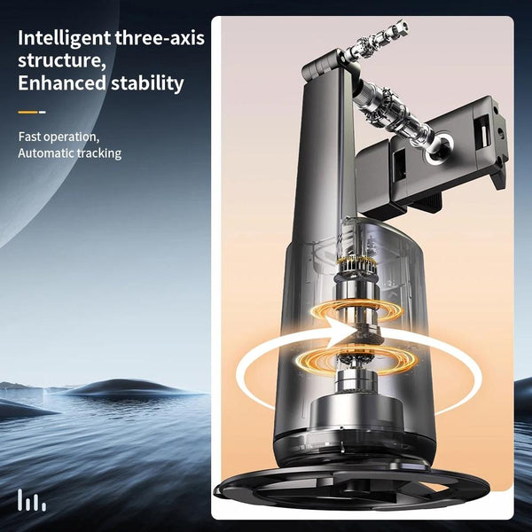 Auto Tracking Gimbal Stabilizer With Fill Light And Selfie Stick 360 Degree Rotation Stabilizers