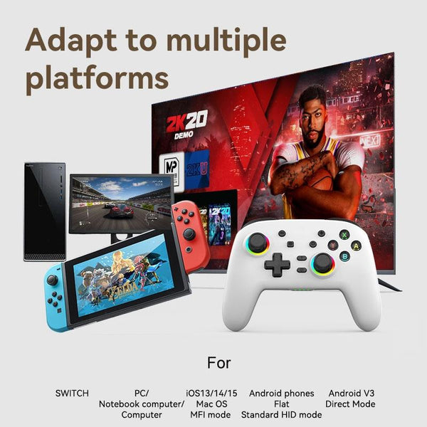 Wireless Gamepad For Nintendo Switch / Pro Tooth Design Tbd0603716901 Black Gold Controllers & Attachments