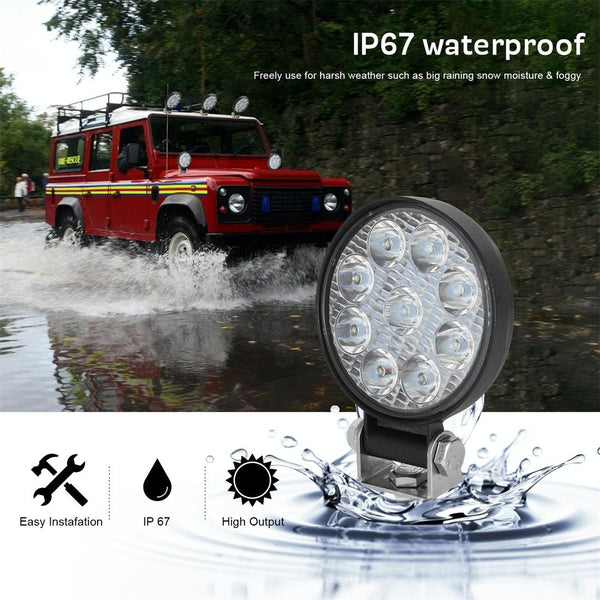 3 Inch 6.3W 6000K Led Round Light 10 30V Offroad Truck Car Fog Work Spotlight Led Car Lights