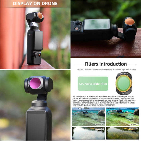 Dji Pocket 3 Camera Lens Filter Mcuv Camera Drone Accessories