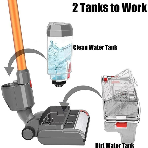 For Dyson V7 V8 V10 V11 V15 Vacuum Cleaner Electric Mop Head Floor Scrubber Head Vacuum Cleaner Parts