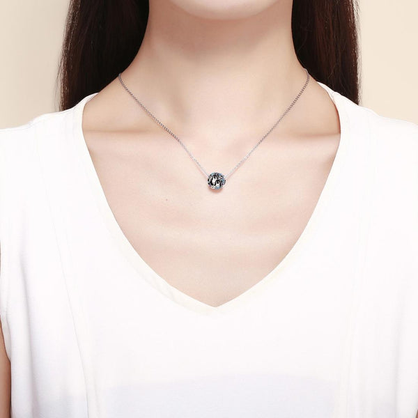 925 Sterling Silver Penguin Bracelet With Diamond Beads Charms & Pendants