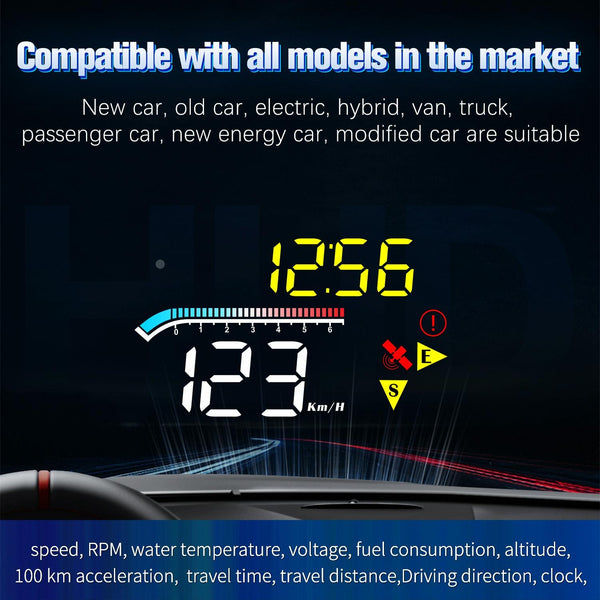 Car Hud Head Up Display Locator Technology Speed Meter Obd2 Diagnostic Tool Other Instruments & Gauges