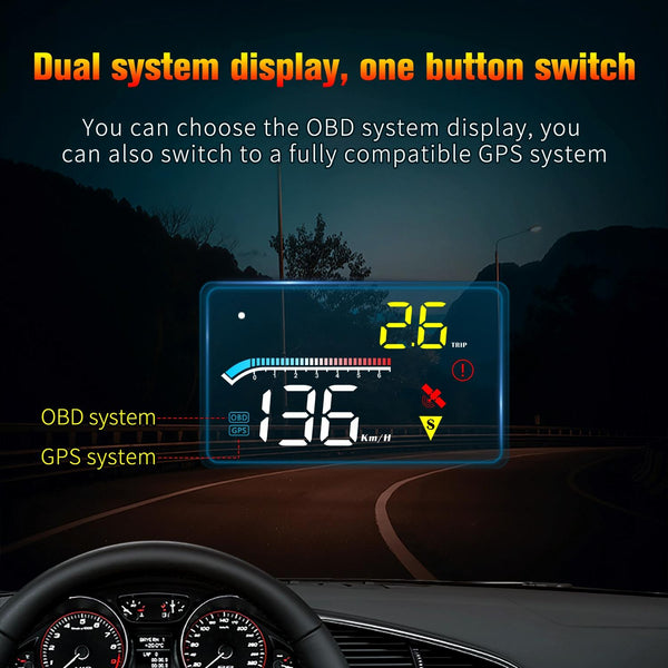 Car Hud Head Up Display Locator Technology Speed Meter Obd2 Diagnostic Tool Other Instruments & Gauges