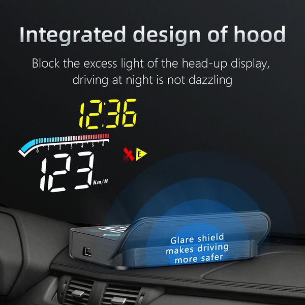 Car Hud Head Up Display Locator Technology Speed Meter Obd2 Diagnostic Tool Other Instruments & Gauges