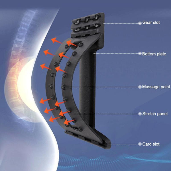 Back Massage Stretcher For Lumbar Traction And Pain Relief Massagers
