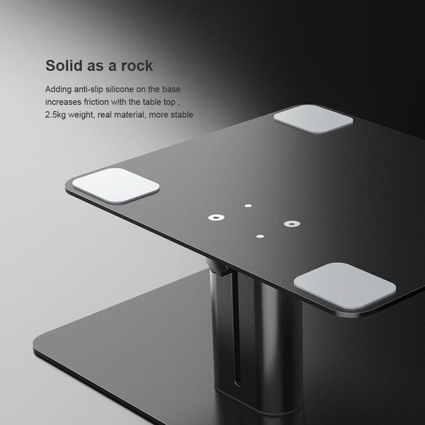 Black Desk Stand For Laptop And Monitor Eda0011511 Laptop Desks