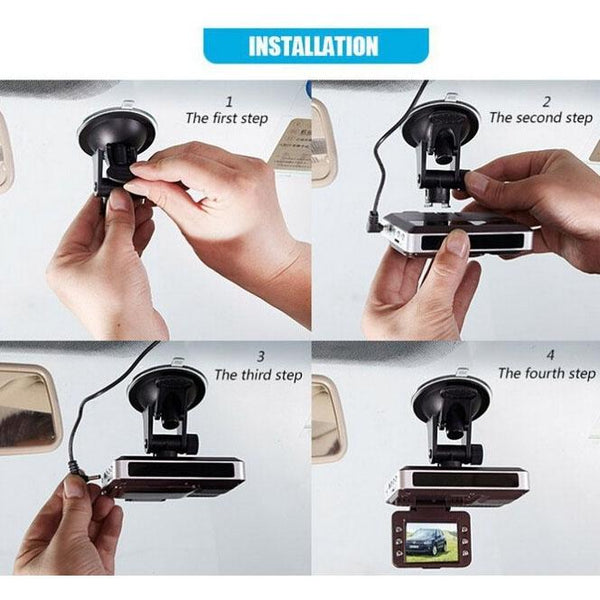 2.0 Lcd Radar Detector Dvr With Laser Locator Technology Logger Hd 720P 30Fps Rear View Monitors/Cams & Kits