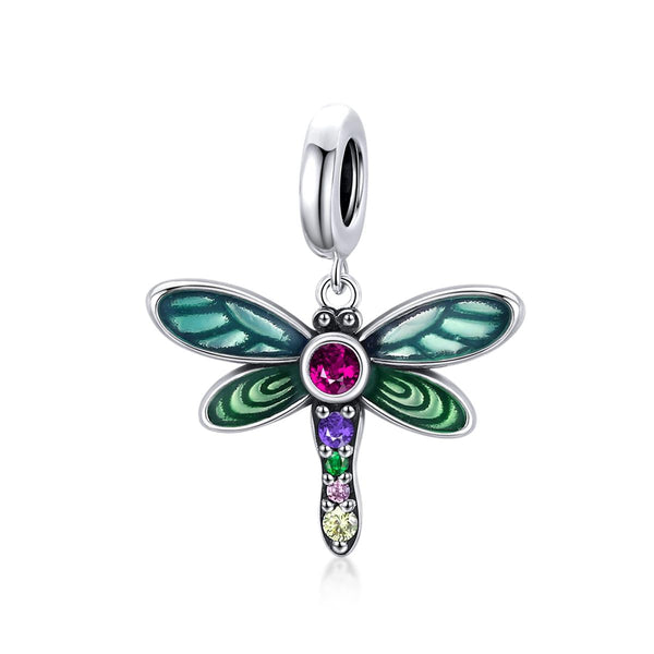 925 Sterling Silver Dragonfly Pendant For Diy Bracelets & Necklaces Charms & Pendants