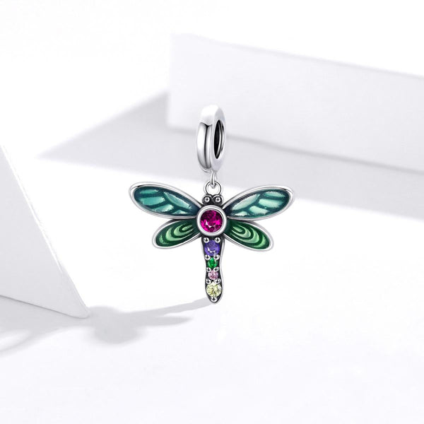 925 Sterling Silver Dragonfly Pendant For Diy Bracelets & Necklaces Charms & Pendants
