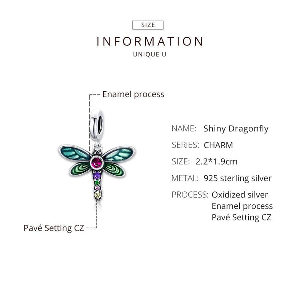 925 Sterling Silver Dragonfly Pendant For Diy Bracelets & Necklaces Charms & Pendants