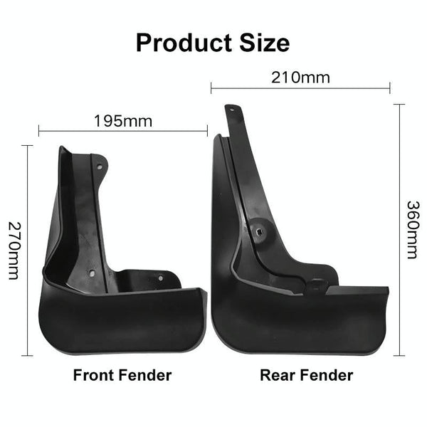 For Honda Vezel Hrv Sport 2019 2021 4Pcs / Set Car Auto Soft Plastic Splash Flaps Fender Guard Fenders & Mud Guards