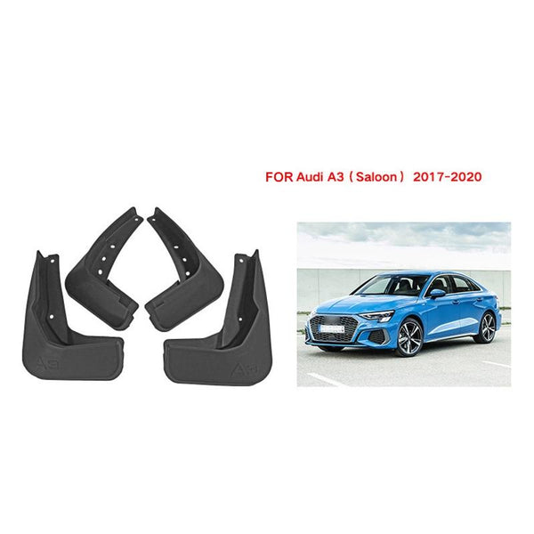 For Audi A3 Sedan 2017 2020 4Pcs / Set Car Auto Soft Plastic Splash Flaps Fender Guard Fenders & Mud Guards