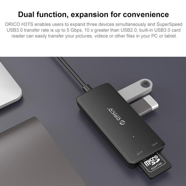 Usb3.0 Hub With Card Reader Orico H3ts U3 Usb Cables Hubs & Adapters