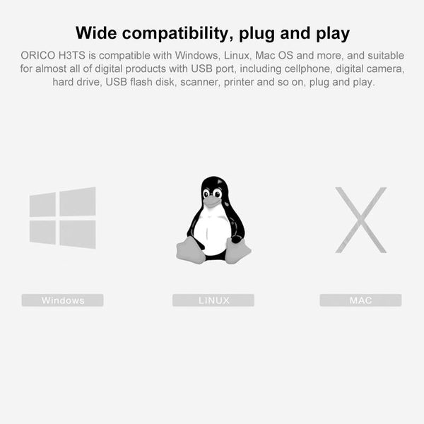 Usb3.0 Hub With Card Reader Orico H3ts U3 Usb Cables Hubs & Adapters