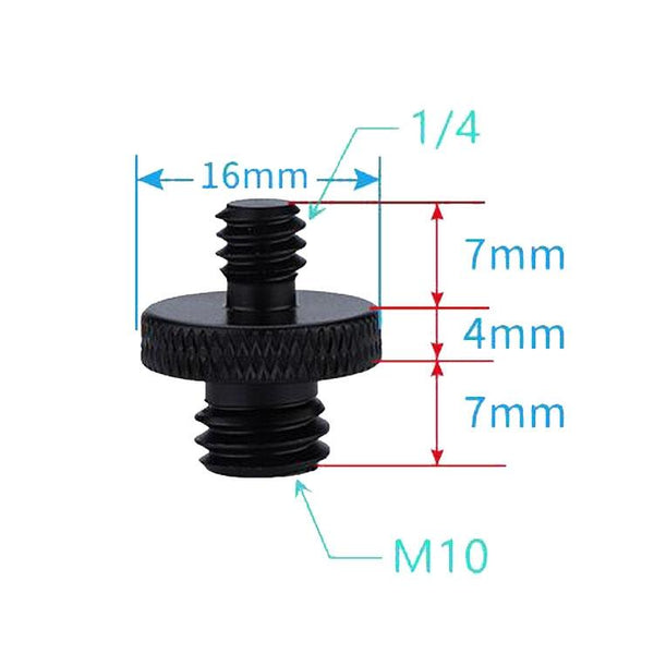 4 Piece Screw Adapter 1 / Male To M10 Screws & Bolts