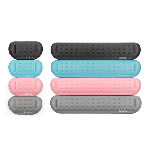 Silicone Memory Wrist Pad For Keyboard And Mouse Large Size Black Keyboard & Mouse Bundles