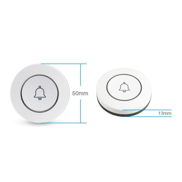 Anti Theft Wireless Doorbell Button Alarm Compact Smart Doorbells