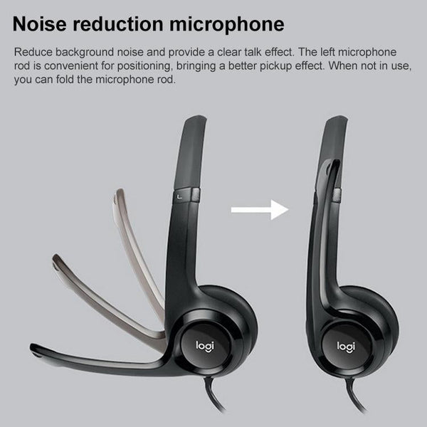 Usb Wired Headset With Noise Cancelling Mic Headsets