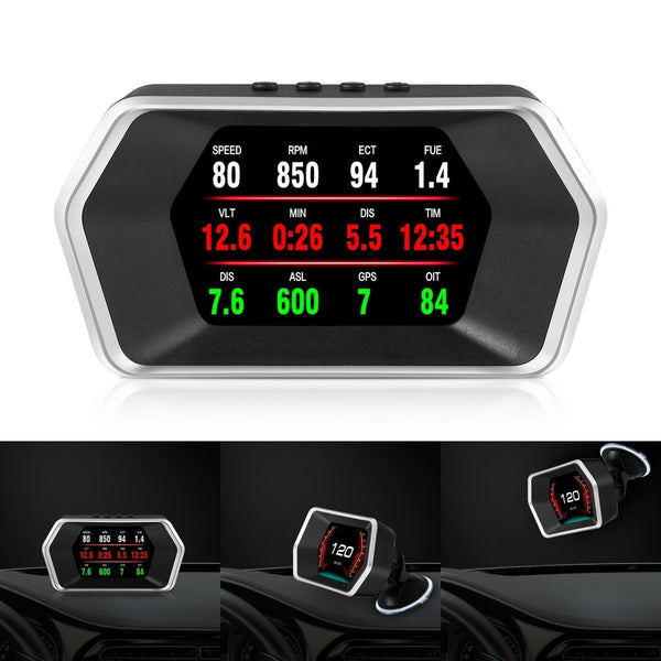 Car Hud Head Up Display Gps Speed Meter Obd2 Fault Code Eliminator Other Instruments & Gauges