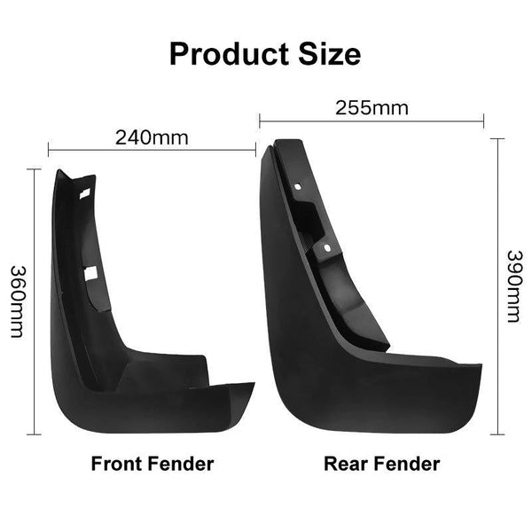 For Jaguar Pace 2016 2021 4Pcs / Set Car Auto Soft Plastic Splash Flaps Fender Guard Fenders & Mud Guards