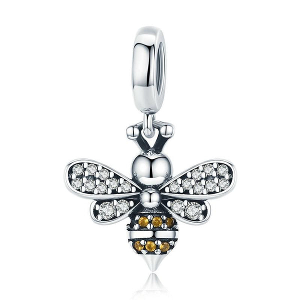 925 Sterling Silver Bee Charm For Diy Bracelets Charms & Pendants