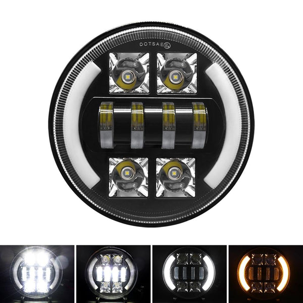 Car 7 Inch Dc9 30V Led Headlight Modification Accessories For Jeep Wrangler Led Car Lights