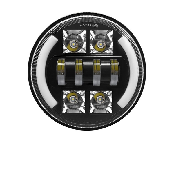 Car 7 Inch Dc9 30V Led Headlight Modification Accessories For Jeep Wrangler Led Car Lights