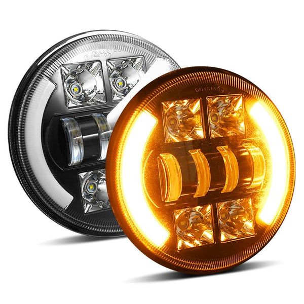 Car 7 Inch Dc9 30V Led Headlight Modification Accessories For Jeep Wrangler Led Car Lights