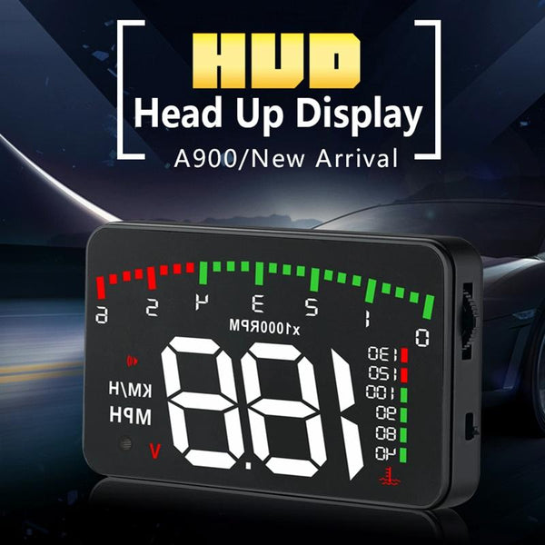 3.5 Inch Vehicle Head Up Display Car Speed Engine Revs Water Temp Voltage Mileage Other Instruments & Gauges