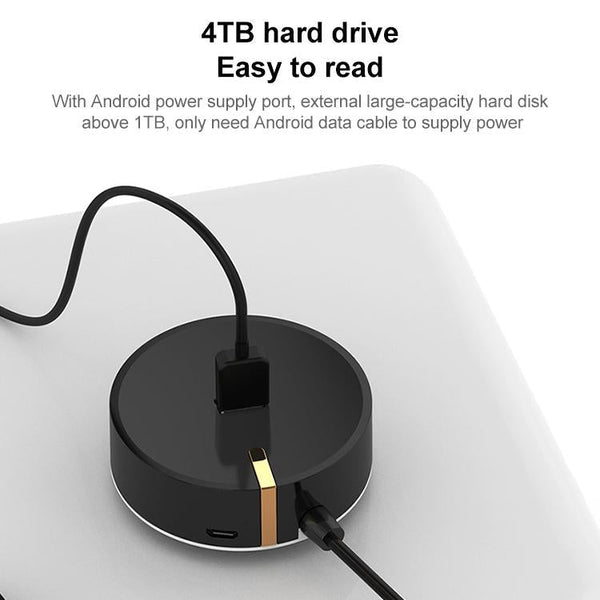 4 Port Usb 2.0 Circular Splitter Hub Usb Cables Hubs & Adapters