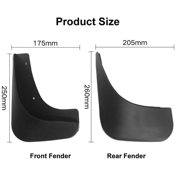 For Volkswagen Touran 2004 2015 4Pcs / Set Car Auto Soft Plastic Splash Flaps Fender Guard Fenders & Mud Guards