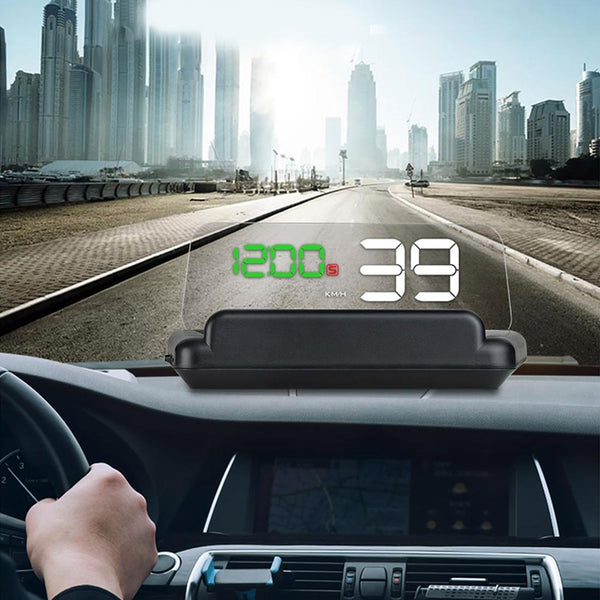 Virtual Hd Reflection Board Car Gps Hud Speed & Distance Display Over / Under Speed & Voltage Alarm Fatigue Driving Green Other Instruments & Gauges