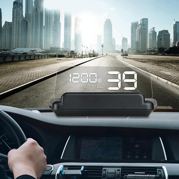Virtual Hd Reflection Board Car Gps Hud Speed & Distance Display Over / Under Speed & Voltage Alarm Fatigue Driving Green Other Instruments & Gauges