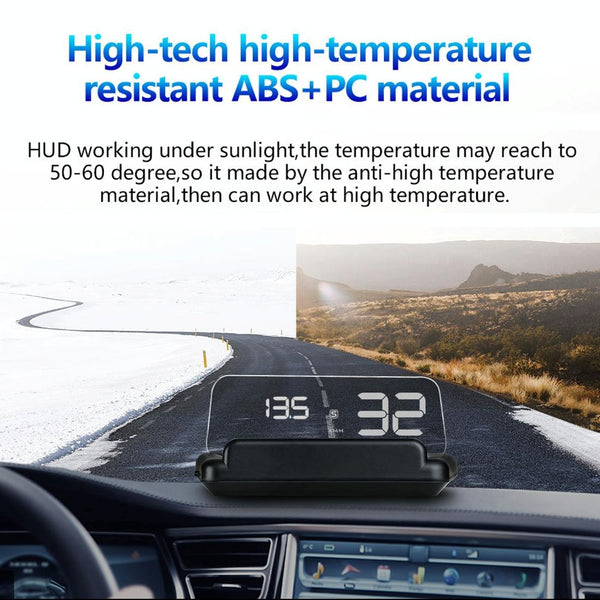 Virtual Hd Reflection Board Car Gps Hud Speed & Distance Display Over / Under Speed & Voltage Alarm Fatigue Driving Green Other Instruments & Gauges
